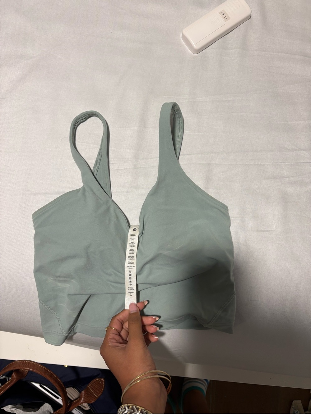 lululemon athletica light sage green sports bra top